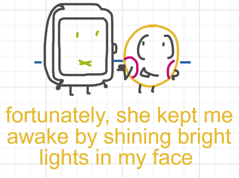 A panel from What's The Point, episode five of the Board Boards object show by Furretwalk/WalkingFurret.